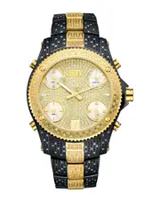 JBW Men's Jet Setter Diamond & Crystal Watch