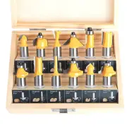 Router Bits Set of 12 Pieces 1/2 Inch Woodwork Tools for Beginners…
