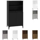 Highboard Engineered Wood Sideboard Cupboard Storage Multi Colours vidaXL