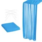 10Ft Chiffon Table Runner 28 x 120 Inch Rustic Gauze Tablecloth Lake Blue