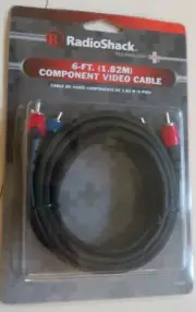 Radio Shack 6-Ft Component Video Cable For HD Components #15-230