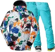 [Generic] Men Snow Jackets Ski Pants Outdoor Sports Snowboard Suit Sets Waterproof Windproof Skiing Clothing Winter Wear