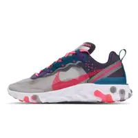 在飛比找ETMall東森購物網優惠-NIKE REACT ELEMENT 87 藍粉 透明 男女