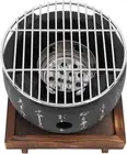 Mini Portable Japanese BBQ Grill, Tabletop Charcoal Grill for Backyard & Camping