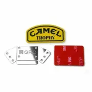 For 1/10 Land Rover Defender TRX4 RC4WD D90 Camel Trophy Metal LOGO 3M Sticker