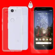 Premium Real Ultra-Clear Screen Protector and TPU Case for Google Pixel 3a USA