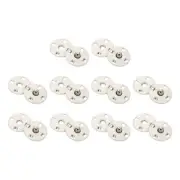 10 Sets Sewing Snap Buttons, Press Buttons Snap Fasteners 10mm, Beige