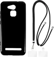 Crossbody/Neck Strap TPU Phone Case Combo Compatible with Saiet Smart Senior STS550, Shockproof Protective Cover with Adjustable Lanyard