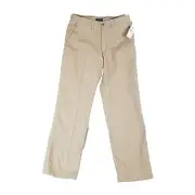 Nautica clipper khaki chino pants men's 34x32 beige retro preppy NEW flawed