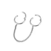 16G 5/16" STEEL CHAIN LINKED HINGED CLICKERS TRAGUS EAR HELIX NOSE SEGMENT RING