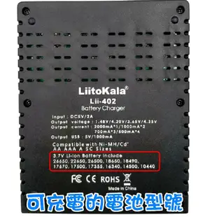 【雙槽充電器】LiitoKala 18650鋰電池充電器 電池充電器 LED燈電量顯示 A113 (4.1折)