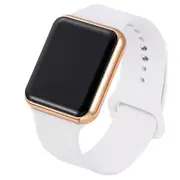 Sport Digital Watch Women Men Square Led Watch Silicone Electronic Watch Women's Watches Clock Relogio Feminino Digital Reloj White Rose Gold