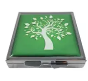 Tree of Life Small Daily Medication Pill Box Organizer Case for Pocket or Purse