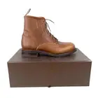 RM Williams Risden Boots Mens AU/UK 9 EU 43.5 Clay Pebbled Leather Lace-Up New