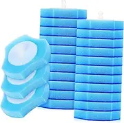 Anneome 30 Pack Disposable Brush Refills Sponge Brush Heads Replacement for Bowl Cleaning