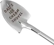 Dad Father Birthday Gifts Dad's Ice Cream Shovel Scoop for Daddy Fathers Dad Gifts, Funny Gifts for Men, Stainless Steel Spoon Mens Gifts for Fathers Day (Ice Cream)