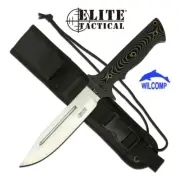Elite Tactical ET-1017 Fixed Blade Knife 30.5cm w/ Micarta Handle