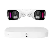 Lorex Fusion NVR with H20 Halo Series 2 IP Dual Lens Cameras - 4K 16-Channel 2TB