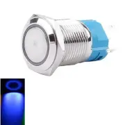 LED Illuminated Stainless Steel Momentary Switch for 12V and 24V Systems