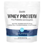 LAKE AVENUE Whey Protein + Probiotics WPC WPI , Chocolate, 5 lb (2.27 kg)