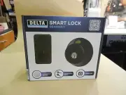DELTA HOME SECURITY SMART LOCK DEADBOLT (WUN-AXDB-25) ~ BLACK