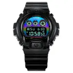 【CASIO 卡西歐】G-SHOCK 電競虛擬虹光系列/經典錶款/50MM(DW-6900RGB-1)