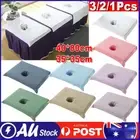 Half Massage Table Face Hole Towel Sheet SPA Salon Beauty Pure Cotton Bed Cloth