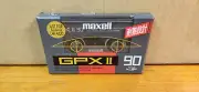 Maxell GPX II 90 min Type II Blank Audio Cassette Tape - Made In Japan - New