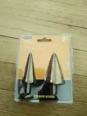 BRAND NEW-2 PIECE TITANIUM NITRIDE HIGH STEP DRILL BITS # 69088