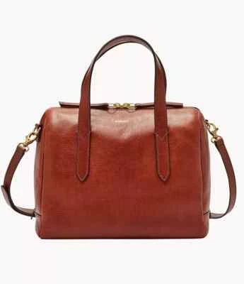 Fossil Sydney Satchel Women Handbag Shoulder Bag Brown