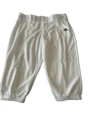 Adidas Men’s Climalite White Knickers Baseball Pants Size Large New With Tag