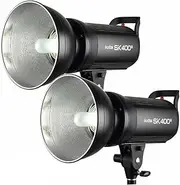Godox SK400 II 2 PCS Kit Professional Studio Strobe Flash 2.4G Wireless X System