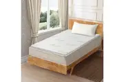 Memory Foam Mattress Topper with Bamboo Cover - Single