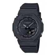 Casio G-Shock Octagonal All Black Analog-Digital Resin Watch GMA-P2100BB-1ACR
