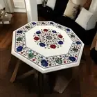 Handmade Coffee Table Pietradura Precious Work Luxury Console Bar Desk Furniture