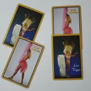 Las Vegas Showgirls Cards Show Girl Blue Gold Dancers Scrapbook Junk Journal