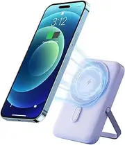 DOKYW Wireless Power Bank 10000mAh,Mag-Safe Battery Pack Powerbank with Stand Fast Charging USB-C Compatible with Mag-Safe for iPhone 16/15/14/13/12,Purple