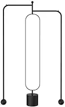 Body Length Mirror Rotating Bedroom Floor-Standing Mirror and Coat Rack Living Room Corner Full-Length Mirror Hanging Clothes Rack Home Floor Mirrors(Black)