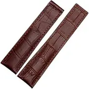 [KLVN] Genuine Cowhide Watch Band For TAG Heuer Carrera Lincoln 19mm 20mm 22mm Black Brown Folding Buckle Watch Strap Men