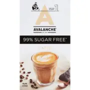 Avalanche Sugar Free Coffee - LATTE - 10 Sachets - NEW PACK BOXED 160g