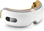 BREO【日本代購】眼部按摩器熱 眼部保暖器 USB充電 音樂播放 - 灰白