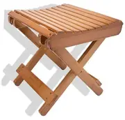 Folding Bamboo Stool for Shower, Leg Shaving and Foot Rest, Natural Bamboo
