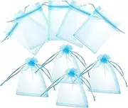INOOMP 100Pcs Drawstring Bags Elegant Mesh Pouches for Weddings Parties Versatile Favor Bags