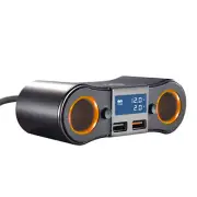 Smart Car Cigarette Lighter 2 Way Dual Adapter USB Charger Plug Socket Splitter