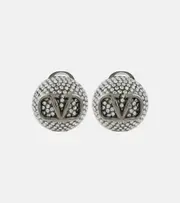 [Valentino] Valentino VLogo Signature clip-on earrings One Size silver
