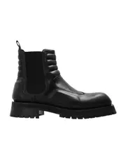 Balmain Panelled Square Toe Quilted Boots 41,42 Black