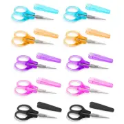10 Pcs Small Scissors All Purpose Stainless Steel Small Sharp Scissors Mini D