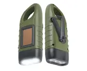 10 in1 Rechargeable Solar Power 7 Mode LED Flashlight Emergency Torch Window Breaker