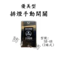 在飛比找蝦皮購物優惠-【防災消防】排煙手動開關  SH-48  2線式 排煙手動啟