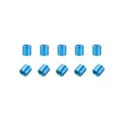 10 Pcs M3x6mm Round Aluminum Standoff Column Spacer Female Aqua Blue for DIY